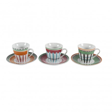 CIRCUS COFFEE SET WITH SAUCERS