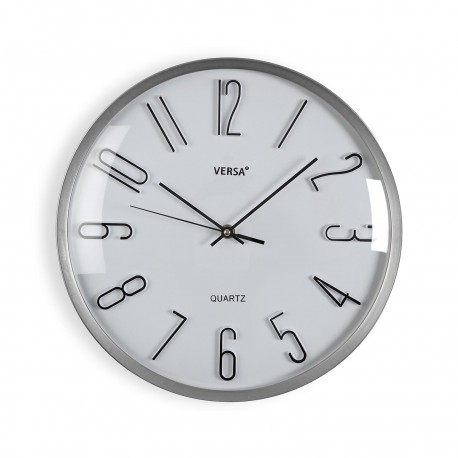 WHITE WALL CLOCK 33CM
