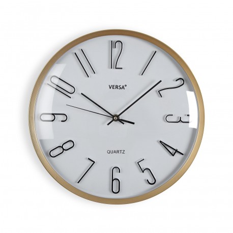 WHITE WALL CLOCK 33CM