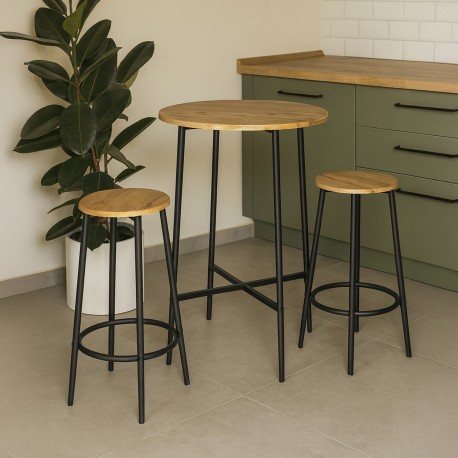 TABLE AND 2 CHAIRS SET