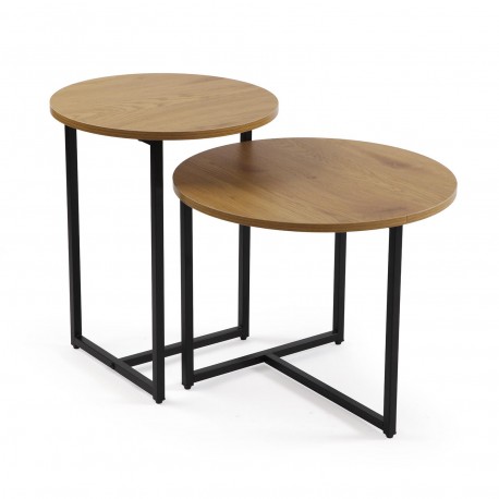 BLACK NIKO COFFEE TABLE SET
