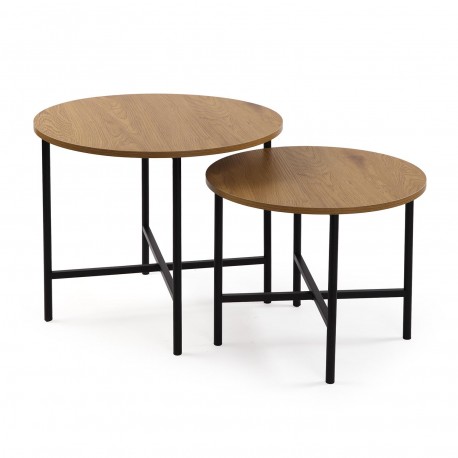 BLACK MAITE COFFEE TABLE SET