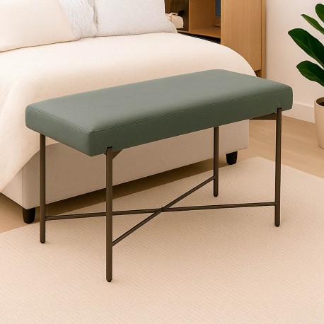 GREY NILO END BED BENCH