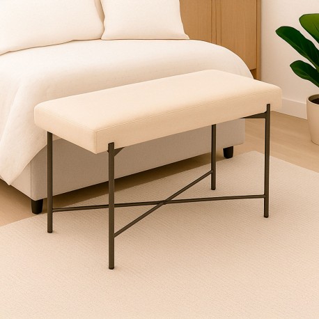 BEIGE NILO END BED BENCH