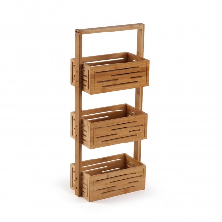 BAMBOO BATHROOM TROLLEY