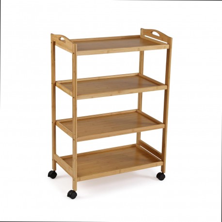 4-SHELF TROLLEY WITH WHEELS