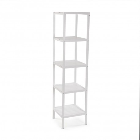 WHITE 5-SHELF UNIT
