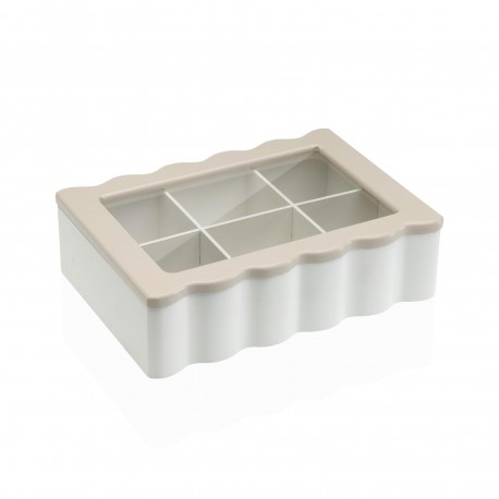 WHITE TEA BOX 6 COMPARTMENTS