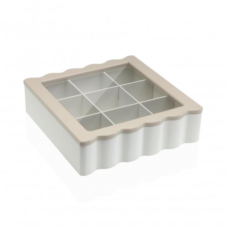 WHITE TEA BOX 9 COMPARTMENTS