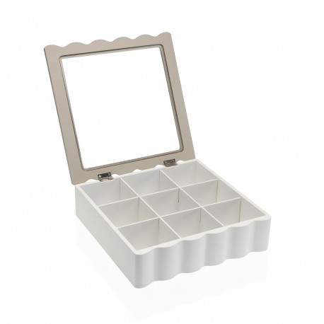 WHITE TEA BOX 9 COMPARTMENTS
