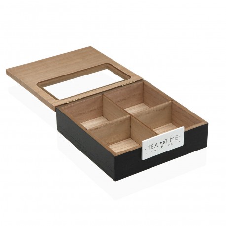 BLACK TEA BOX 4 COMPARTMENTS