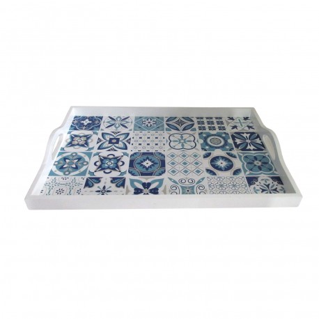 AZURITE WOODEN TRAY 45CM