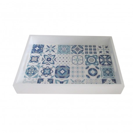 AZURITE WOODEN TRAY 34CM