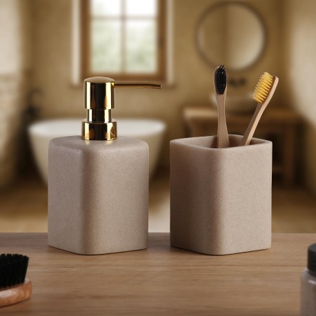 RIGA BEIGE TOOTHBRUSH HOLDER