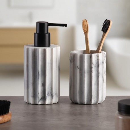 PIURA STONE WHITE DISPENSER