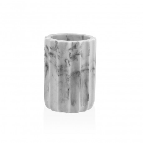 PIURA STONE WHITE TOOTHBRUSH HOLDER