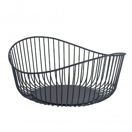 BLACK WAVY FRUIT BASKET