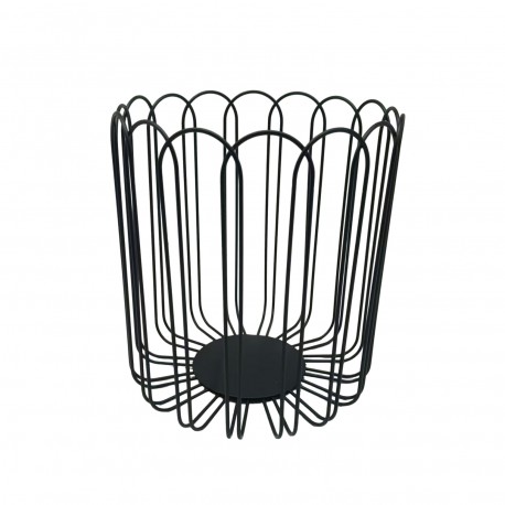 TALL BLACK FRUIT BASKET