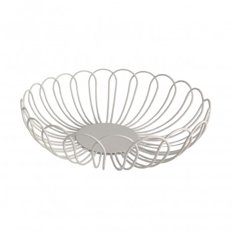 WHITE FLOWER FRUIT BASKET