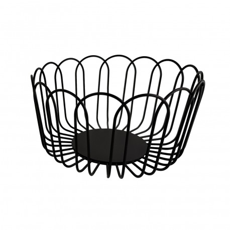 BLACK RING FRUIT BASKET
