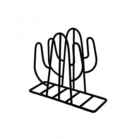 BLACK CACTUS NAPKIN HOLDER
