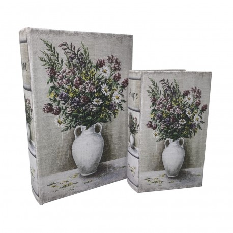 SET OF 2 DECORATIVE BOOKS