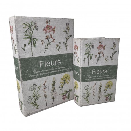 SET OF 2 DECORATIVE BOOKS