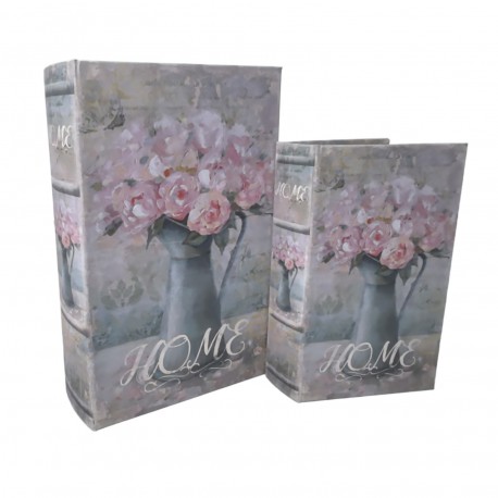 SET OF 2 DECORATIVE BOOKS