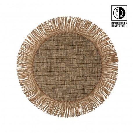 BROWN ROUND PAPER PLACEMAT
