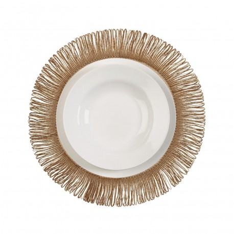 NATURAL ROUND PAPER PLACEMAT