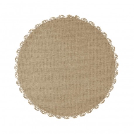 NATURAL ROUND PAPER PLACEMAT