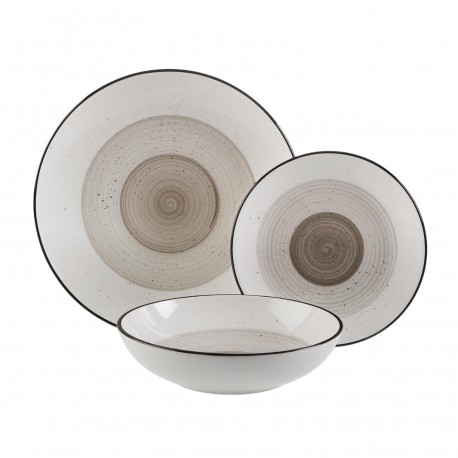 18-PIECE MORGAN GREY DINNER SET