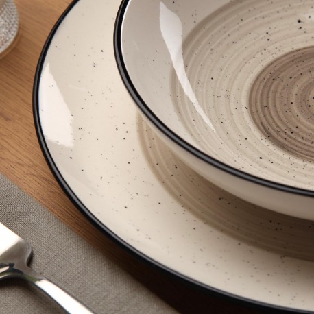 18-PIECE MORGAN GREY DINNER SET