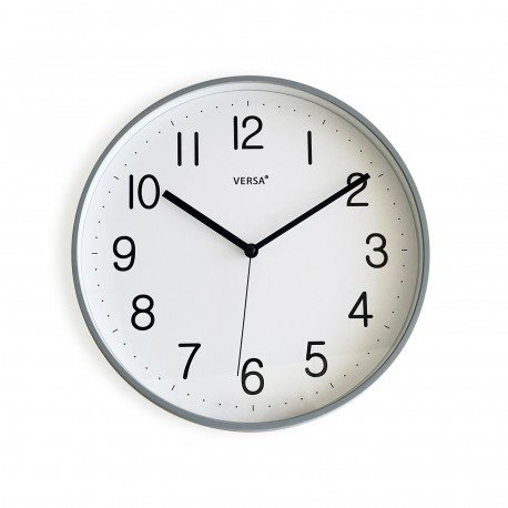 GREY WALL CLOCK 30CM
