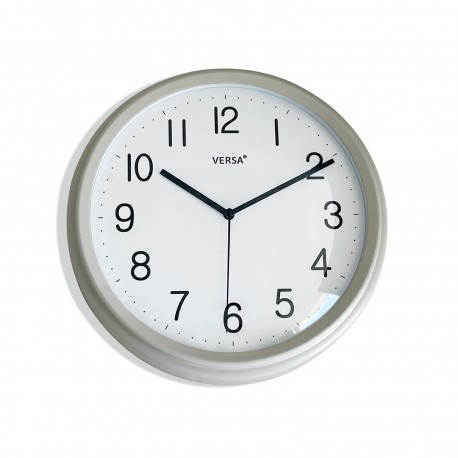 GREY WALL CLOCK 26CM