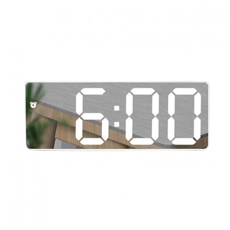 MIRROR EFFECT DIGITAL ALARM CLOCK