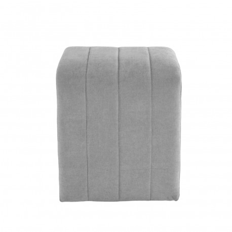DARK GREY UPHOLSTERED STOOL
