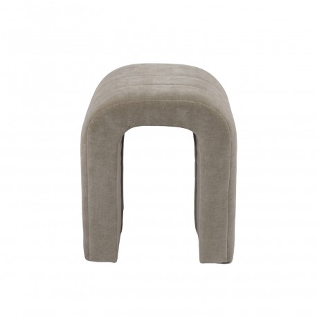 BEIGE UPHOLSTERED STOOL