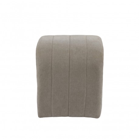 BEIGE UPHOLSTERED STOOL