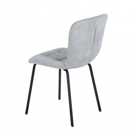 LIGHT GREY UPHOLSTERED CHAIR