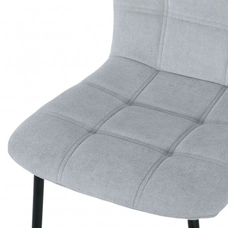 LIGHT GREY UPHOLSTERED CHAIR