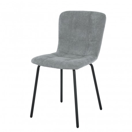 DARK GREY UPHOLSTERED CHAIR