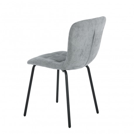 DARK GREY UPHOLSTERED CHAIR