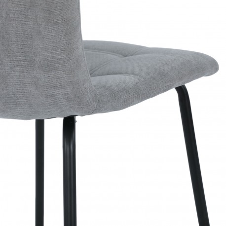 DARK GREY UPHOLSTERED CHAIR