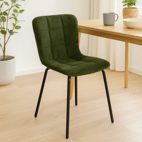 GREEN UPHOLSTERED CHAIR
