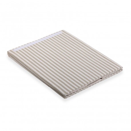 FOLDABLE GREY STRIPED HAMPER