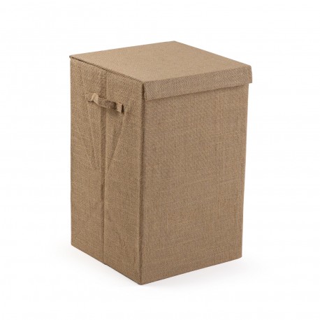 FOLDABLE JUTE HAMPER