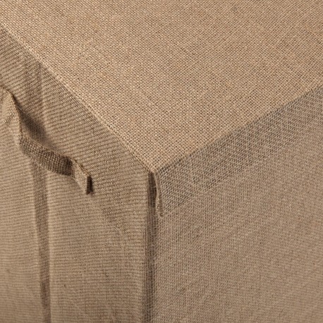 FOLDABLE JUTE HAMPER