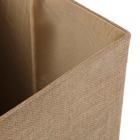 JUTE RECTANGULAR LIDDED BASKET