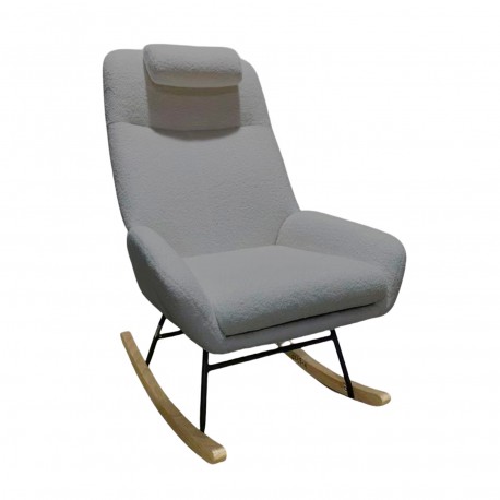 ROCKING CHAIR WITH GREY CUSHION
